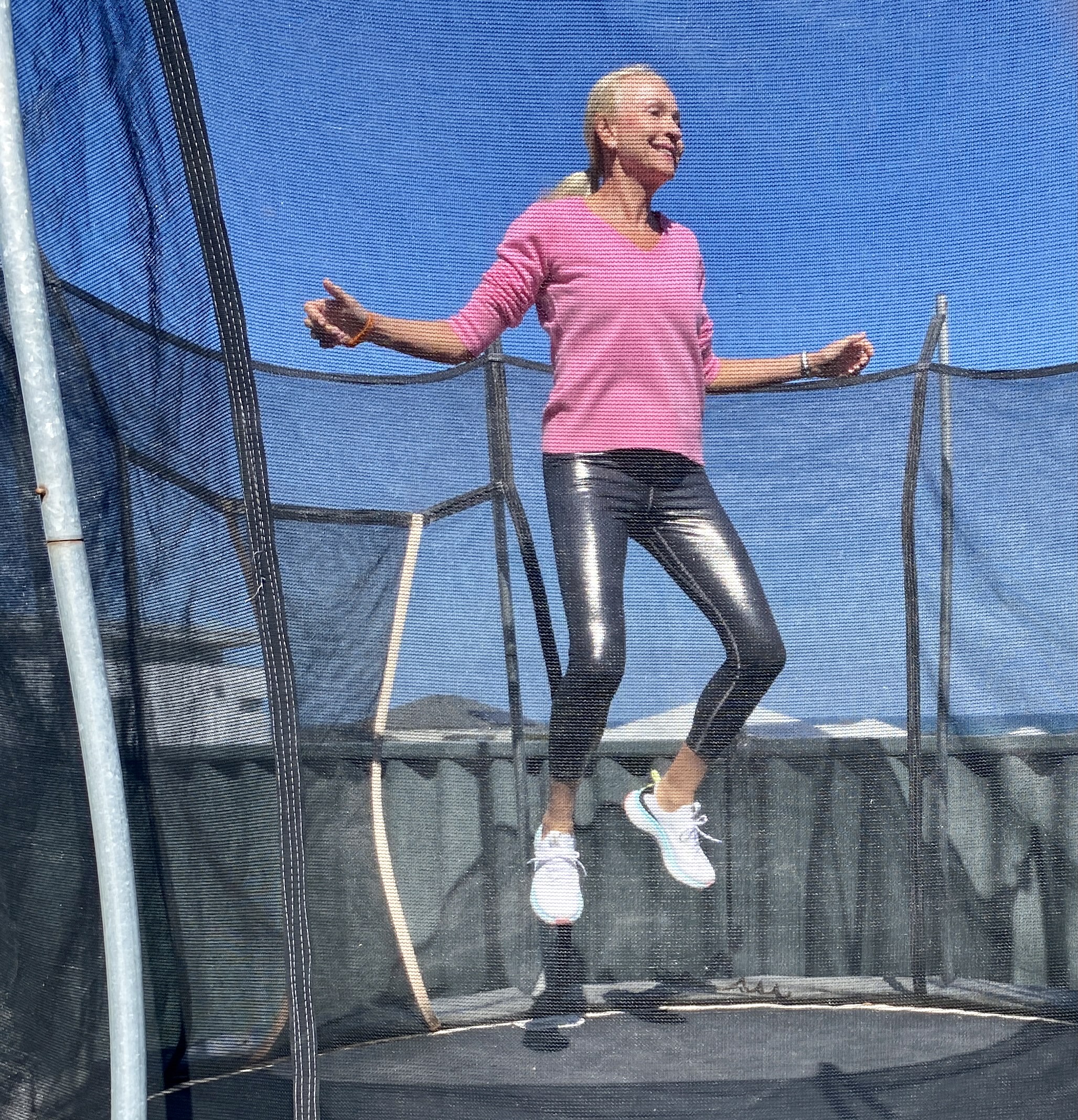 What is a biohacker? Verne rebounding on a trampoline
